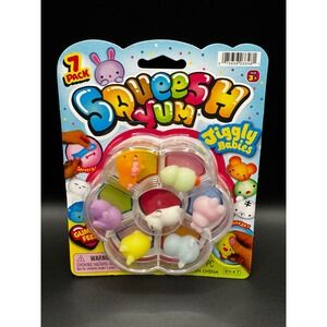 Squeesh Yum Jiggly Babies 7 Pack JA-RU Squeezy Gummy Sensory Fidget Toys New